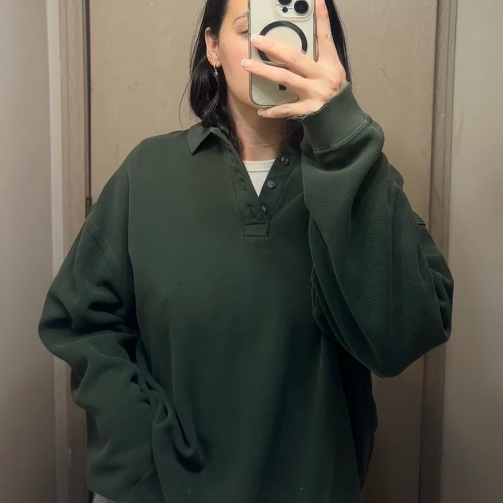 Dark Green Men’s Polo Top